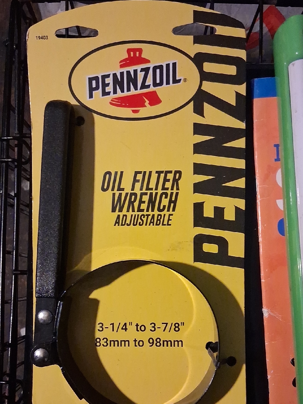 Black Adjustable Oil Filter Wrench
